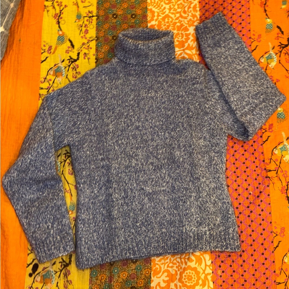 NWT American Eagle Heathered Blue Turtleneck Sweater